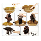 Arenzza curly wavy frizzy hair extension with ponytail in purple, showcasing textured, voluminous hair for a stylish look.