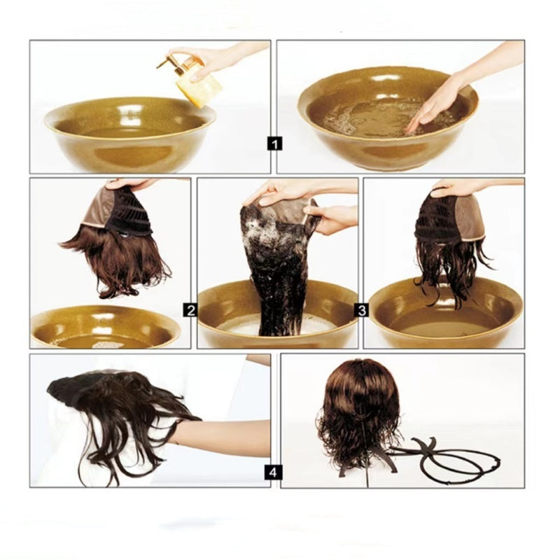 Arenzza curly wavy frizzy hair extension with ponytail in purple, showcasing textured, voluminous hair for a stylish look.