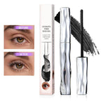 Arenzza waterproof mascara showing long, curled eyelashes with defined length and volume, ideal for eye makeup.