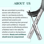 Arenzza waterproof mascara with lengthening and curling effect, shown on open mascara tube with a close-up of curled, volumized eyelashes.