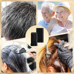 Arenzza 2-in-1 hair coloring pen with built-in comb, showcasing natural hair color application and quick results in a sleek design.