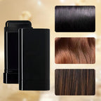 Arenzza 2-in-1 hair coloring pen with built-in comb, natural color, quick application, shown in use on hair.