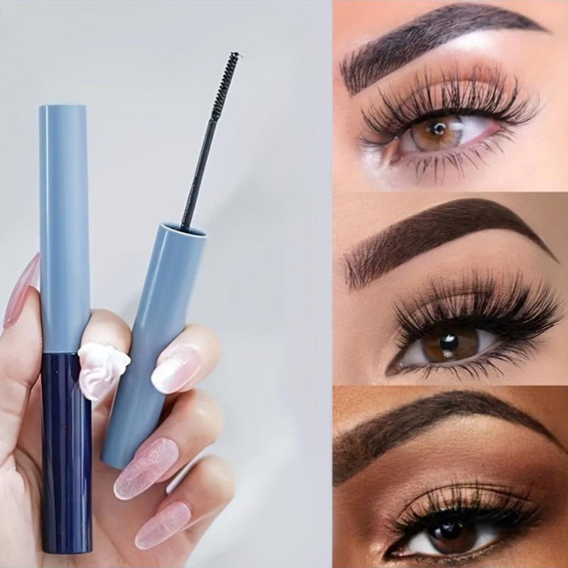 Aarenza waterproof lengthening curling mascara in black, showing the mascara tube and wand with volumizing, smudge-free formula.
