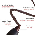 Aarenzza waterproof gel eyeliner in a sleek black tube, designed for smudge-proof, long-lasting eye makeup application.