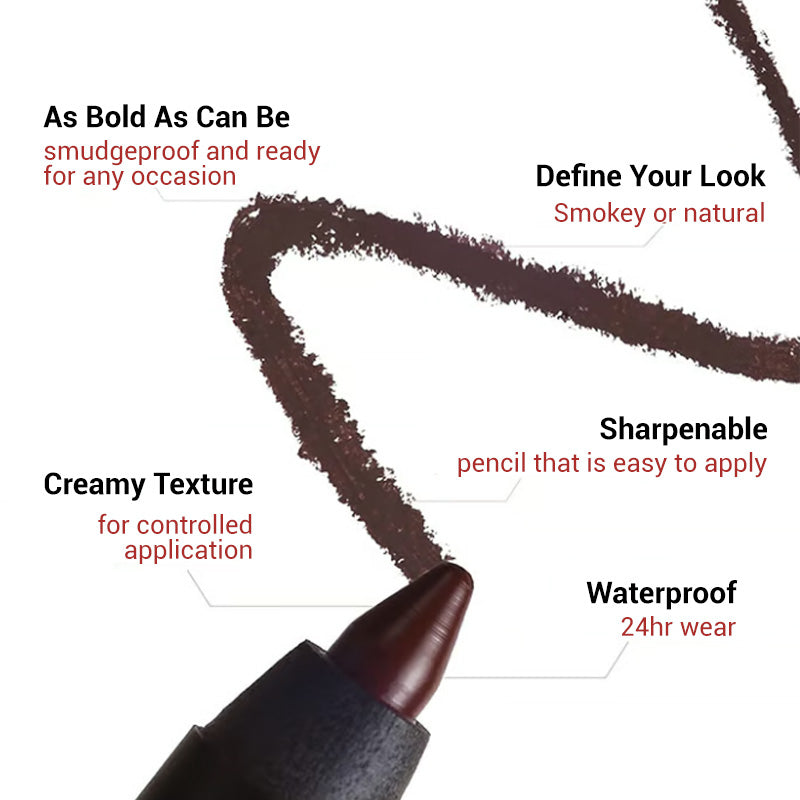 Aarenzza waterproof gel eyeliner in a sleek black tube, designed for smudge-proof, long-lasting eye makeup application.