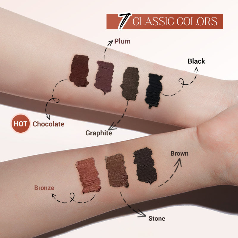 Aarenza waterproof gel eyeliner in vibrant purple, designed for long-lasting, smudge-proof precision on the eyes.
