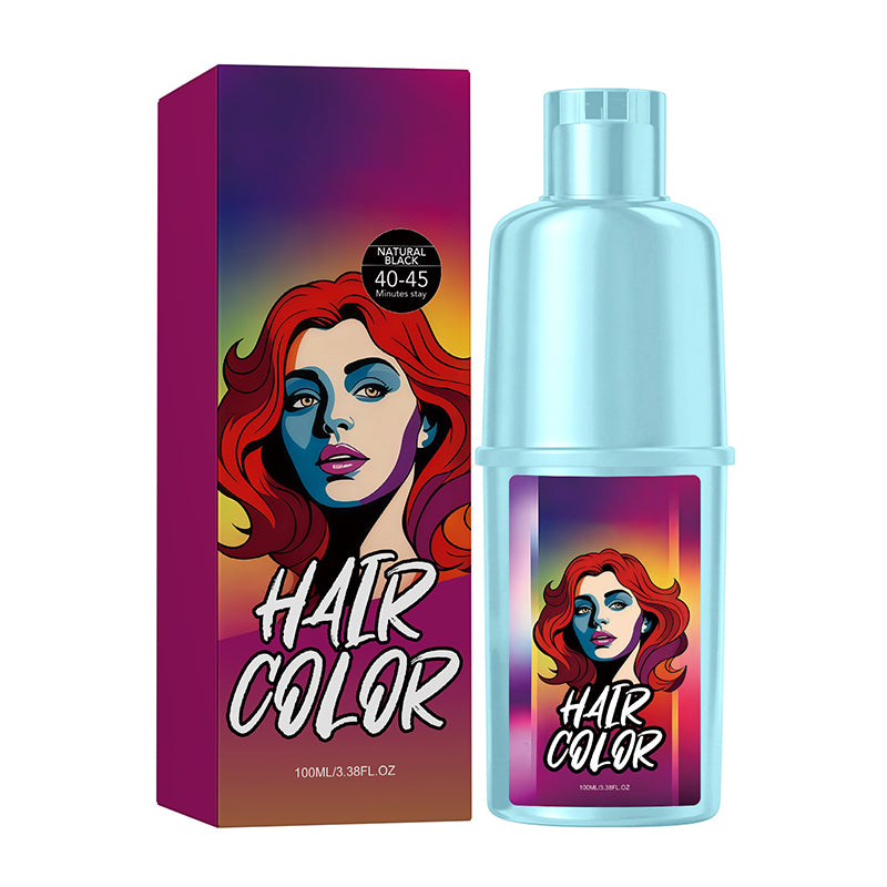 Arenzza Plant Extract Hair Color Cream in a sleek jar, showcasing natural ingredients and vibrant hair color options.