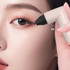 Arenzza integrated rotating eyeliner stamp pen with black ink, showing the pen with cap and applicator tip for precise eye makeup.