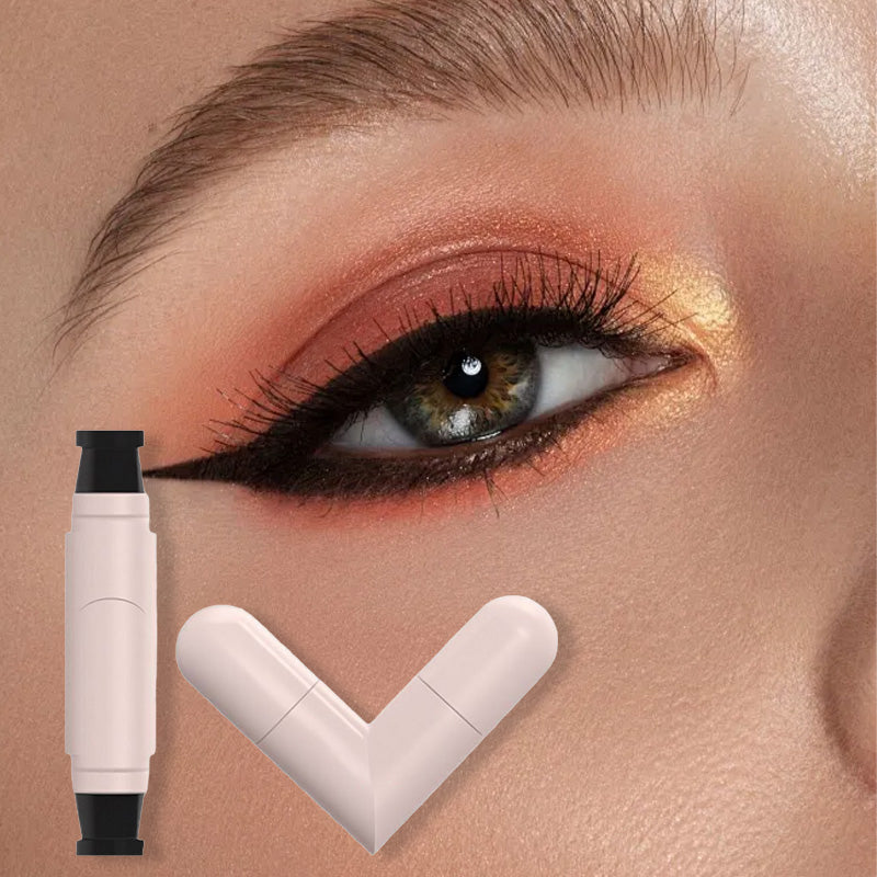 Arenzza integrated rotating eyeliner stamp pen with black ink, designed for easy eye makeup application in the Health & Beauty category.