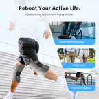 Arenzza adjustable knee protection booster for sports, featuring padded support and adjustable straps for comfort during exercise.