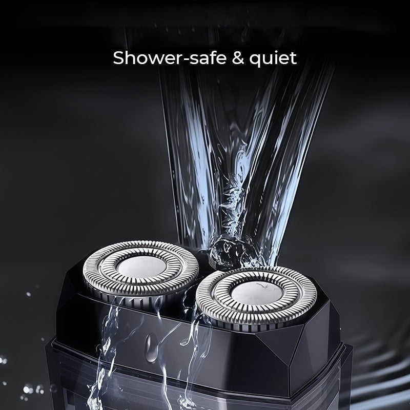 Arenzza Mini Electric Shaver for Men, compact health and beauty device with a sleek design for close shaving.