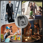 Arenzza mini electric shaver for men, compact health and beauty device with dual foil blades for close shaving.