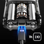 Aarenza Mini Electric Shaver for Men in black with a compact design, suitable for quick and precise facial hair grooming.