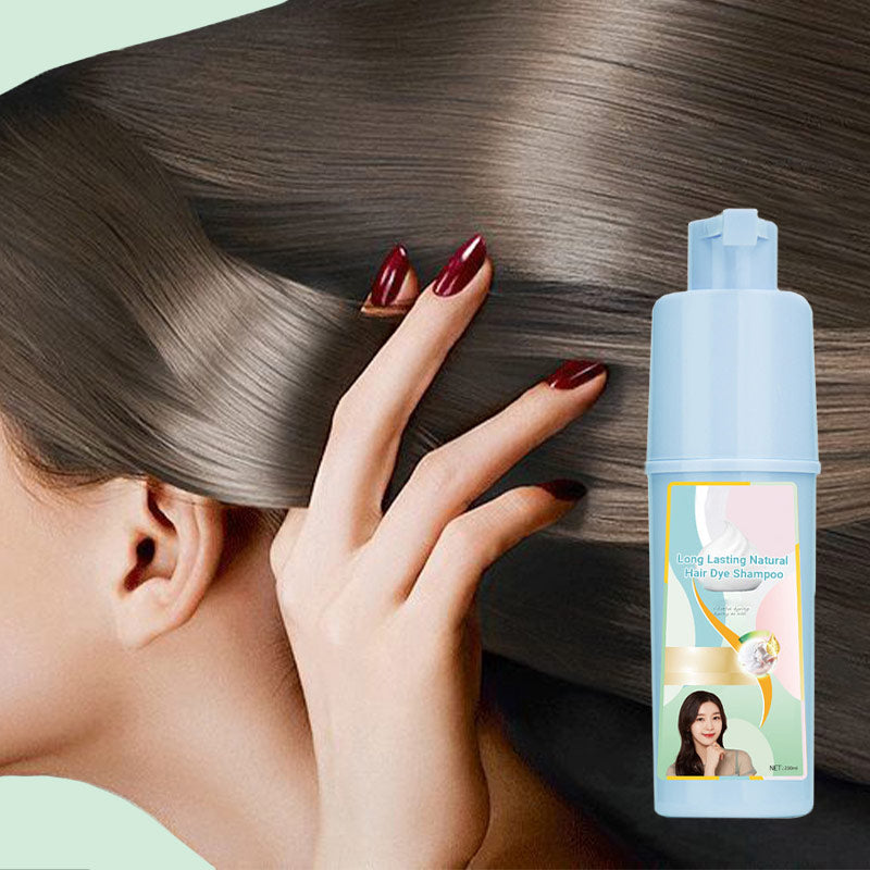 Arenzza long-lasting natural hair dye shampoo bottle with label, health and beauty product for vibrant hair color.