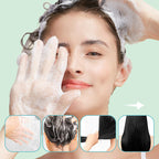 Arenzza long-lasting natural hair dye shampoo bottle with label showing product details, in a health and beauty setting.