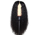 A woman wearing a long, curly Arenzza women's wig with voluminous, textured hair for a natural, stylish look.