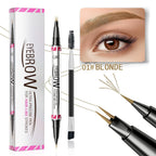 Arenzza 2-in-1 Microblading Brow Pen for precise eyebrow makeup, featuring dual tips for natural, defined brows.