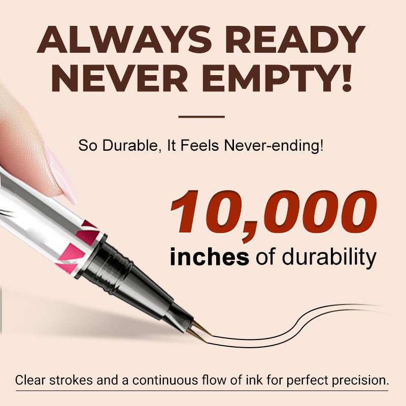 Arenzza 2-in-1 Microblading Brow Pen for precise eyebrow enhancement, featuring dual tips for natural-looking, defined brows.
