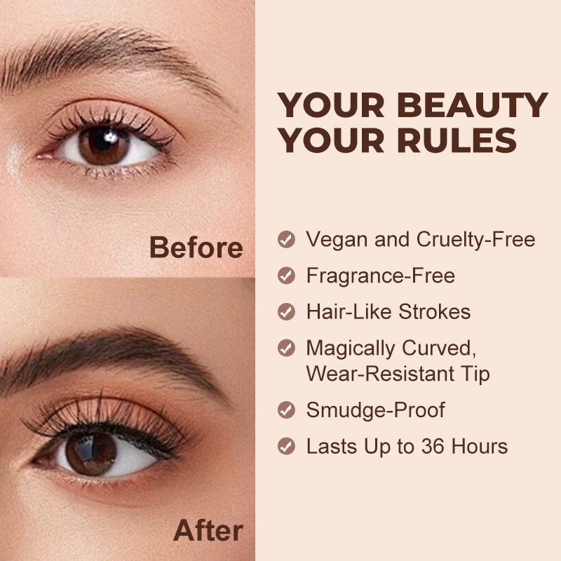 Arenzza 2 in 1 Microblading Brow Pen for precise eyebrow styling, featuring dual tips for natural-looking, defined brows.