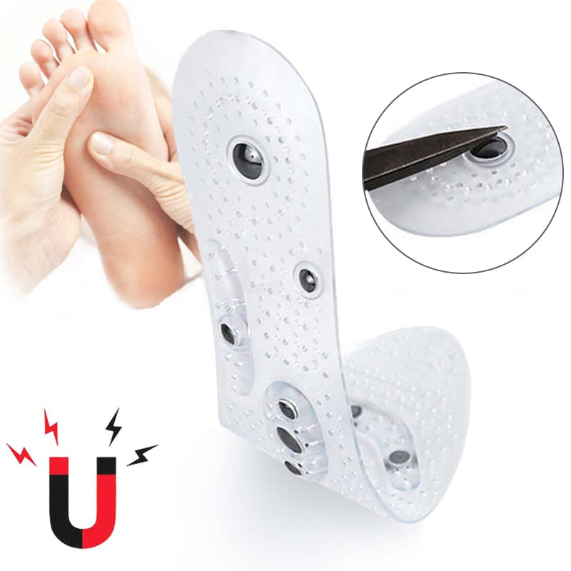 Arenzza magnetic therapy massage insoles designed for health and comfort, shown with cushioned, supportive insole features.