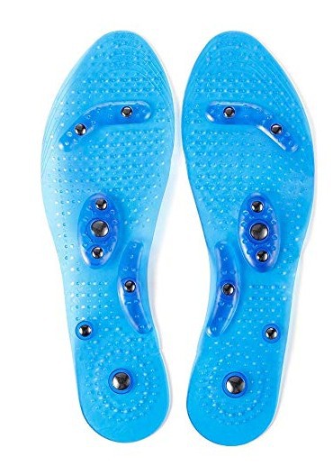Arenzza magnetic therapy massage insoles for health and beauty, showing cushioned insoles with embedded magnets for foot comfort.
