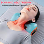 Arenzza neck massager pillow with heat function, showing a soft, ergonomic design for relaxing neck and shoulder massage.