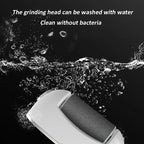 Arenzza digital electric foot polisher with rotating head and ergonomic handle, designed for smooth foot exfoliation and care.