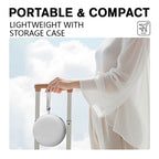 Arenzza memory foam U-shaped travel neck pillow in soft fabric, designed for comfort and support during travel or rest.