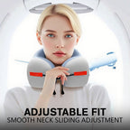 Arenzza memory foam U-shaped travel neck pillow in soft fabric, designed for comfort during trips and travel.