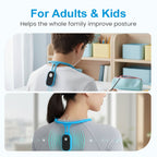 Arenzza Smart Vibrating Posture Corrector worn on a person's shoulders and back, designed to improve posture and reduce strain.