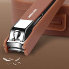 Arenzza portable 7-piece nail clipper manicure set with scissors, file, and cuticle tools in a compact case for health and beauty.