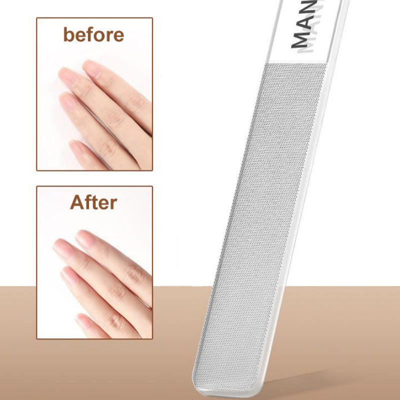 Arenzza portable 7-piece nail clipper manicure set with stainless steel tools in a compact case, ideal for grooming on the go.