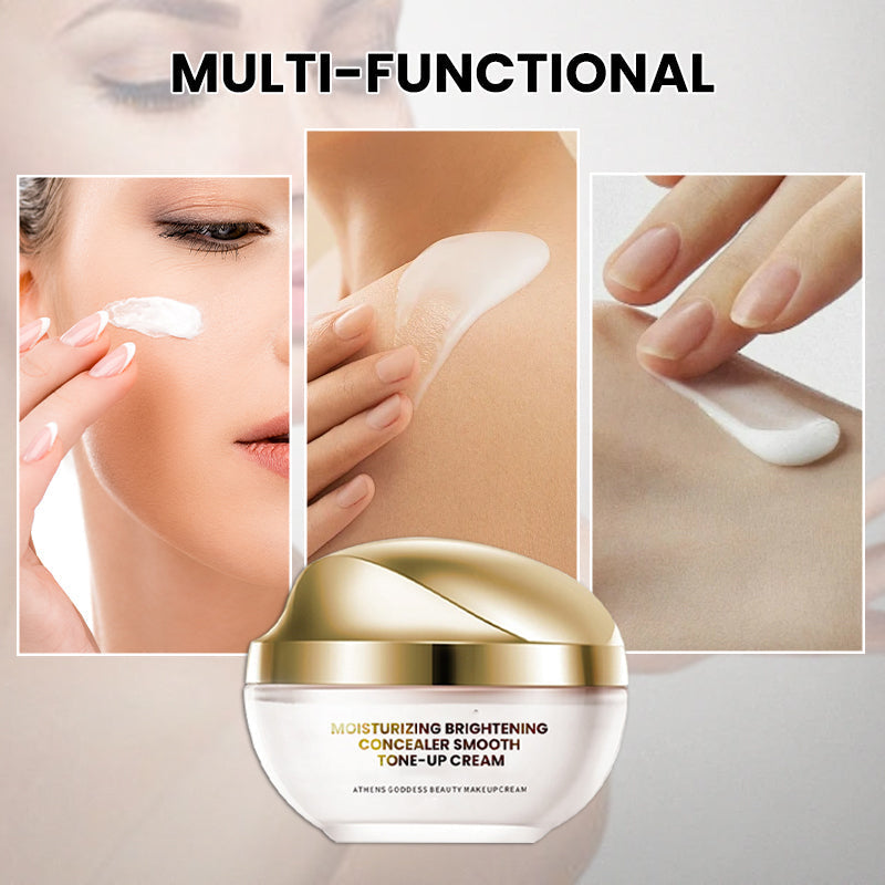 Arenzza moisturizing brightening concealer tube with smooth tone-up cream for healthy, radiant skin in a sleek packaging.
