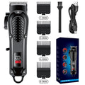Arenzza electric hair clipper set with self-sharpening blades, quiet motor, and smart display screen for professional grooming.