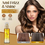 Arenzza intensive nourishing hair oil spray in a sleek bottle, ideal for healthy, shiny hair, displayed on a neutral background.