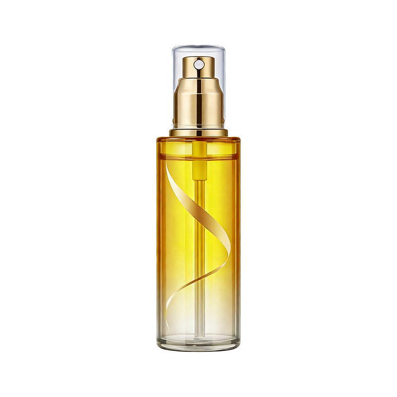 Arenzza Intensive Nourishing Hair Oil Spray bottle with a sleek design, showcasing the nourishing hair treatment for healthy, shiny hair.