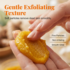 Arenzza Deep Cleansing Turmeric and Citrus Body Scrub with natural ingredients, showing the jar of exfoliating skincare product.
