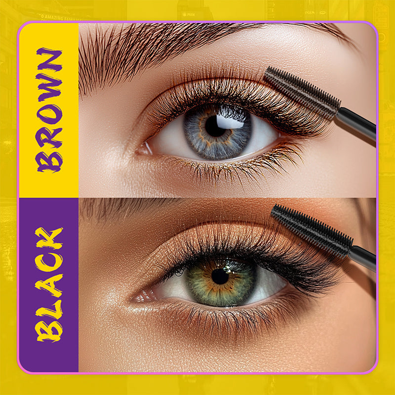 Arenzza fiber lengthening volumizing mascara tube with brush, showcasing the health and beauty product for long, full lashes.