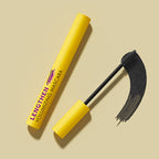 Arenzza fiber lengthening volumizing mascara tube with brush applicator, showcasing its sleek design and product details.