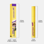 Arenzza Fiber Lengthening Volumizing Mascara tube with a black brush, showcasing the product's sleek packaging and brush applicator.