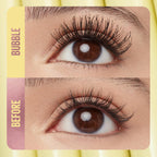 Arenzza fiber lengthening volumizing mascara with a sleek black tube, showcasing the mascara wand and product packaging.