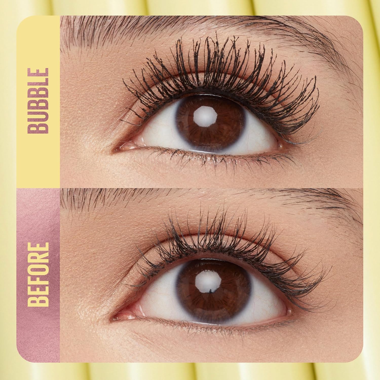 Arenzza fiber lengthening volumizing mascara with a sleek black tube, showcasing the mascara wand and product packaging.