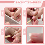 Arenzza 3-in-1 self-leveling nail builder gel for health and beauty, shown in a clear container on a neutral background.
