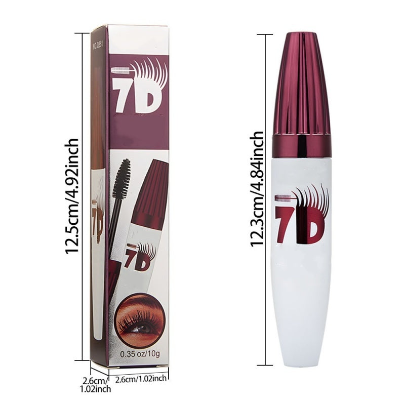Arenzza mascara for curl and length with volumizing, smudge-proof, waterproof formula, shown in a sleek black tube with a wand applicator.