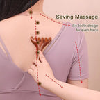 Arenzza Six-claw Meridian Massage Comb with six teeth for scalp massage and hair care, shown in close-up.