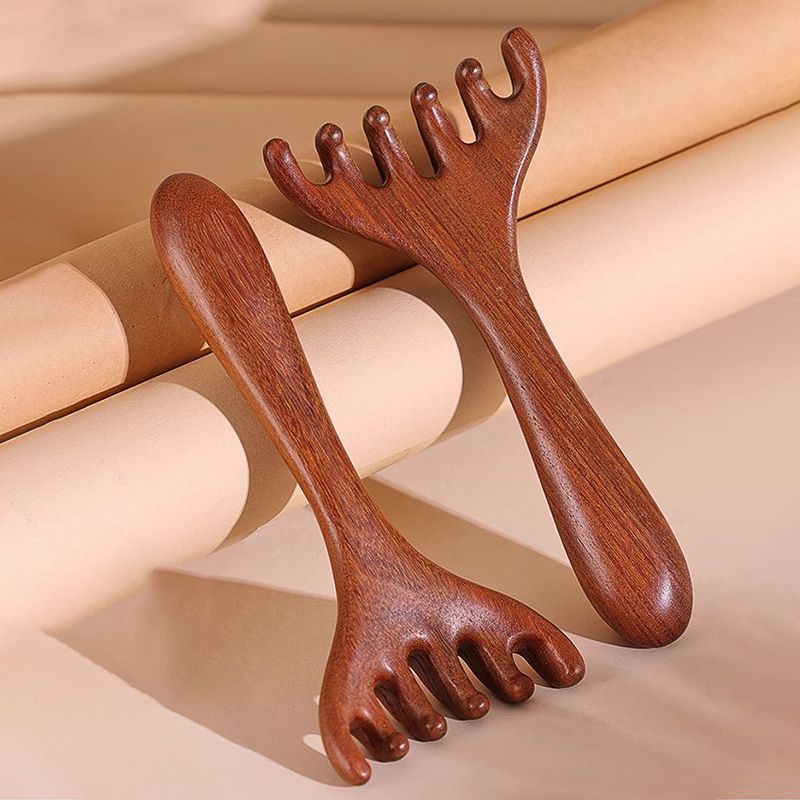 Arenzza Six-claw Meridian Massage Comb with six teeth, designed for scalp massage and hair care in the Health & Beauty category.