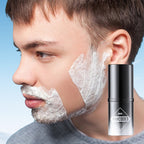 A men's Arenzza shaving cream jar with soothing, moisturizing formula and fresh fragrance, ideal for gentle, skin-friendly shaving.