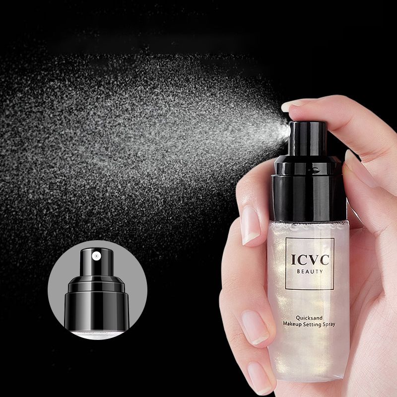 Arenzza mattifying waterproof makeup setting spray bottle, health and beauty product with a sleek design and clear labeling.