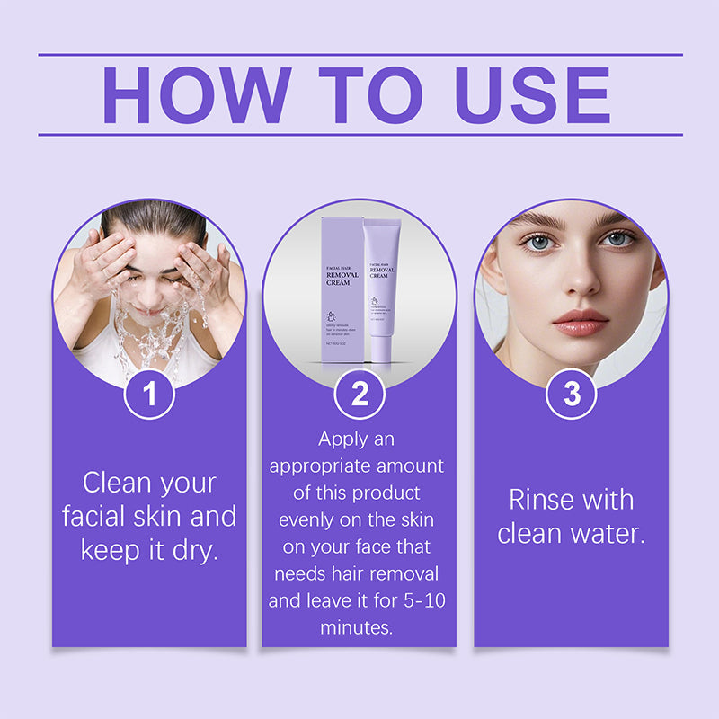 Arenzza gentle facial hair removal cream tube with application spatula, designed for painless, painless hair removal in health and beauty.