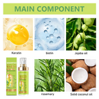 Arenzza 10-in-1 plant-based essence shampoo bottle in a sleek container, featured in a health and beauty product image.